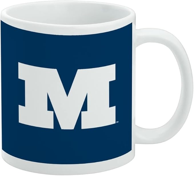 Millikin University Primary Logo Ceramic Coffee Mug, Novelty Gift Mugs for Coffee, Tea and Hot Drinks, 11oz, White