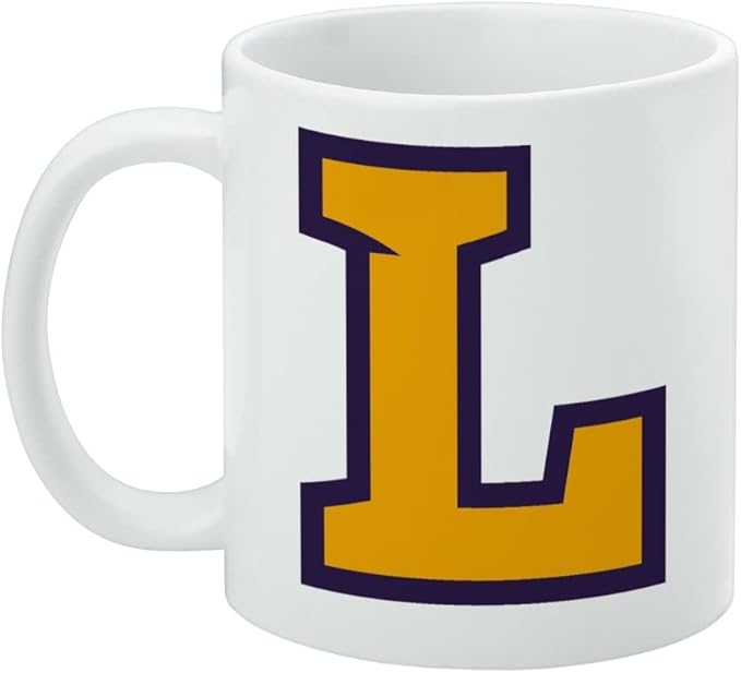 Lipscomb Primary Logo Ceramic Coffee Mug, Novelty Gift Mugs for Coffee, Tea and Hot Drinks, 11oz, White