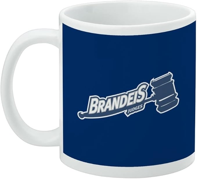 Brandeis University Primary Logo Ceramic Coffee Mug, Novelty Gift Mugs for Coffee, Tea and Hot Drinks, 11oz, White
