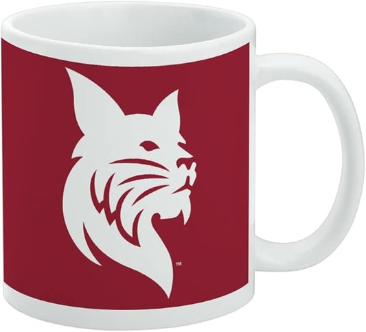 Bates College Primary Logo Ceramic Coffee Mug, Novelty Gift Mugs for Coffee, Tea and Hot Drinks, 11oz, White