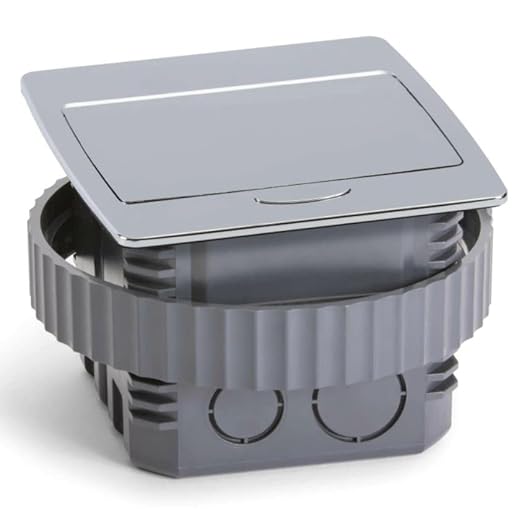 Lew Electric Pop Up Countertop Electrical Outlet, GFCI Receptacle (Chrome)
