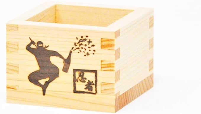 SAKE Masu Cup Boxes in Varying Sizes (Large, Medium, Small) Set of 3 – Made in Japan