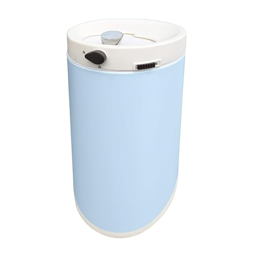 Diaper Pail, Airtight Odor Control Baby Diaper Bin with Childproof Lock, Stainless Steel Garbage Pail with lid, 15 Liter/ 4 Gallon Compact Nursery Trash Can with Removal Inner Liner, Blue