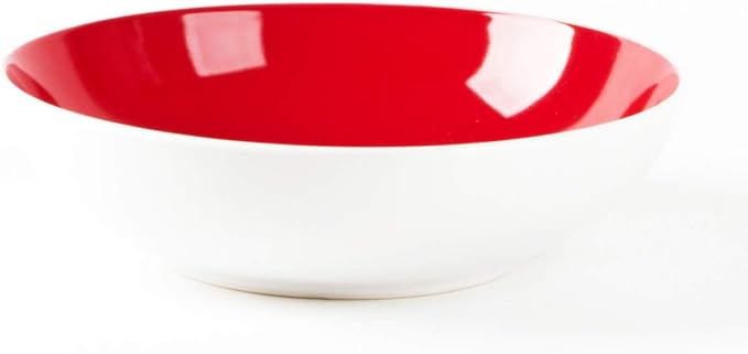 Stoneware Coupe Shape Soup/Pasta Bowl - 8 inch - Set of 6, Very Rose Assorted Colors