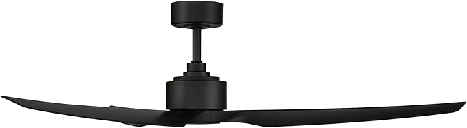 WAC F-056-MB Stella 60" Outdoor Ceiling Fan with Remote Control, Matte Black