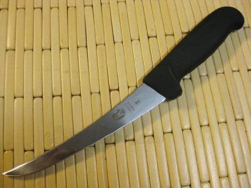 Victorinox Victorinox swiss army cutlery fibrox pro curved boning knife semistiff blade, 5.5 Pound, Black, 6" Boning, Silver/Black