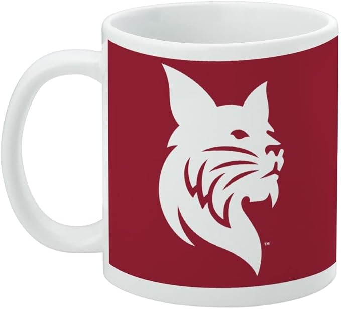 Bates College Primary Logo Ceramic Coffee Mug, Novelty Gift Mugs for Coffee, Tea and Hot Drinks, 11oz, White