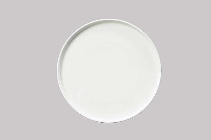 Bone China Cone Shape, Elegance White Plate 6.7", Case of 6