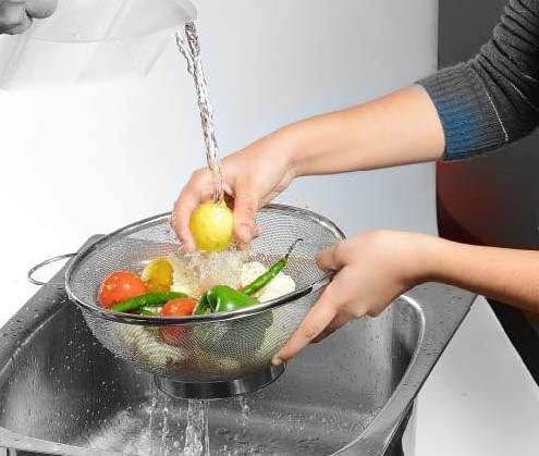 Strainer Colander Basket Premium Stainless Steel - (Size : 16 & 20 cm), Set of 2 pcs