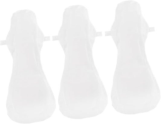 3pcs Reusable Cotton Menstrual Pads with Button Snap Comfortable Lightweight Sanitary Towels for Women Washable Leakproof Pads for Period Care