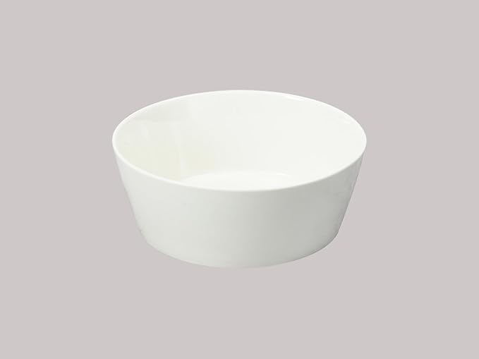 Bone China Cone Shape, Elegance White Serving Bowl 45oz, Case of 6