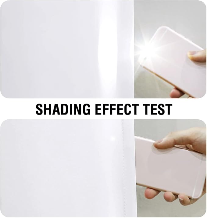 H.VERSAILTEX Blackout Window Curtain Panels Cold and Light Blocking Drapes for Nursery, 84 inches Drop Thermal Insulated Draperies (2 Pieces, 52 Wide Each Panel, White Front with White Liner)