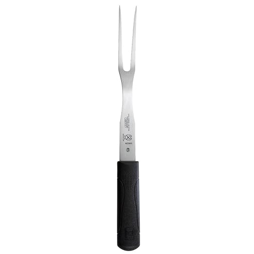 Mercer Culinary M23800 Millennia Black Handle, 8-Inch, Cook's Fork