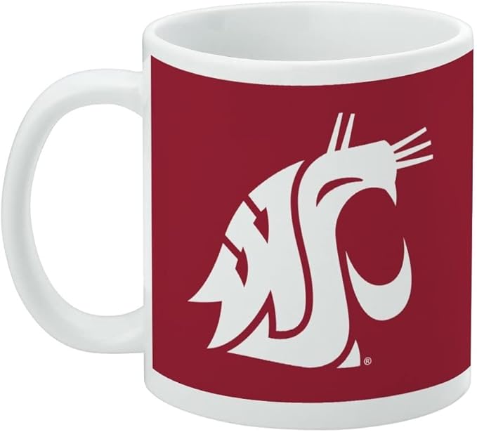 Washington St Primary Logo Ceramic Coffee Mug, Novelty Gift Mugs for Coffee, Tea and Hot Drinks, 11oz, White