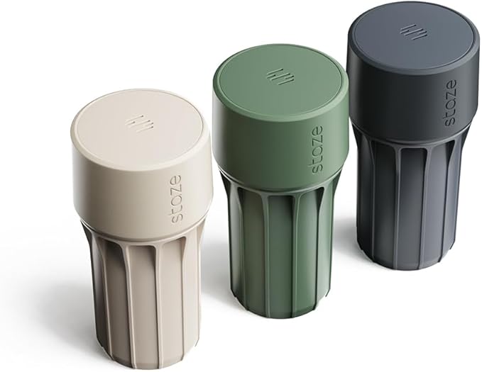 Staze Preserve Vacuum Sealed Storage Jars (148ml) | Smell Proof Containers | Herb Storage & Food Storage Container with Protection -(SHROOM).