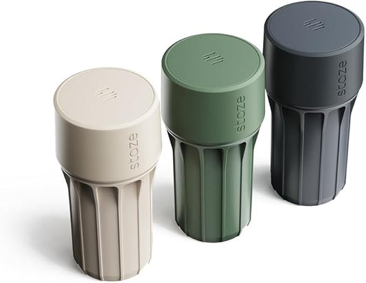 Staze Preserve Vacuum Sealed Storage Jars (148ml) | Smell Proof Containers | Herb Storage & Food Storage Container with Protection -(SHROOM).