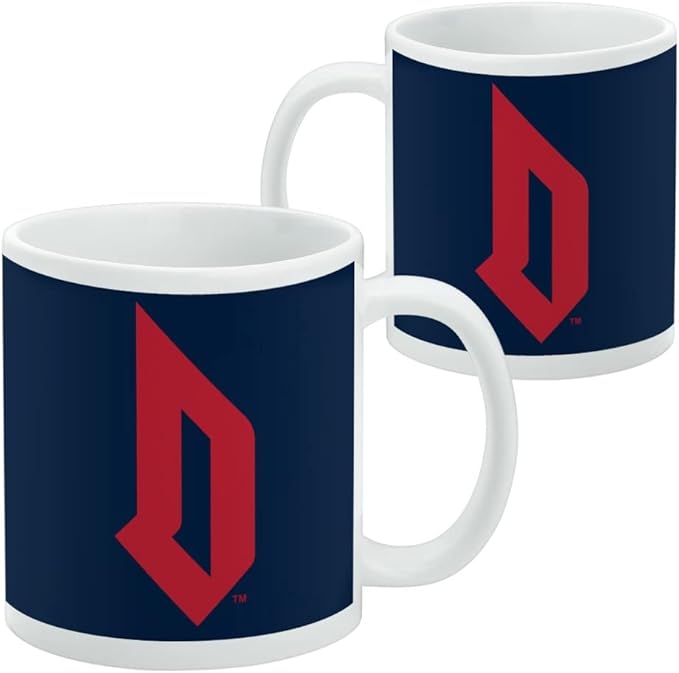 Duquesne University Primary Logo Ceramic Coffee Mug, Novelty Gift Mugs for Coffee, Tea and Hot Drinks, 11oz, White