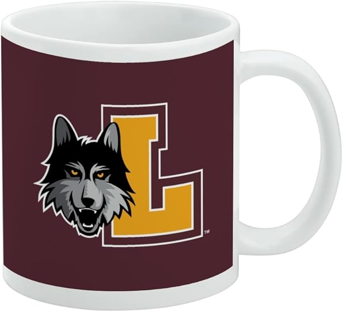 Loyola University Chicago Primary Logo Ceramic Coffee Mug, Novelty Gift Mugs for Coffee, Tea and Hot Drinks, 11oz, White