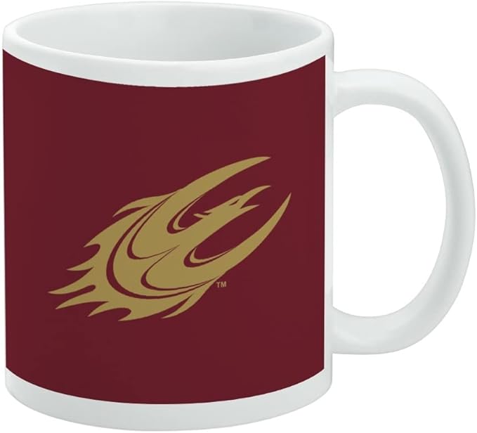 Elon University Primary Logo Ceramic Coffee Mug, Novelty Gift Mugs for Coffee, Tea and Hot Drinks, 11oz, White