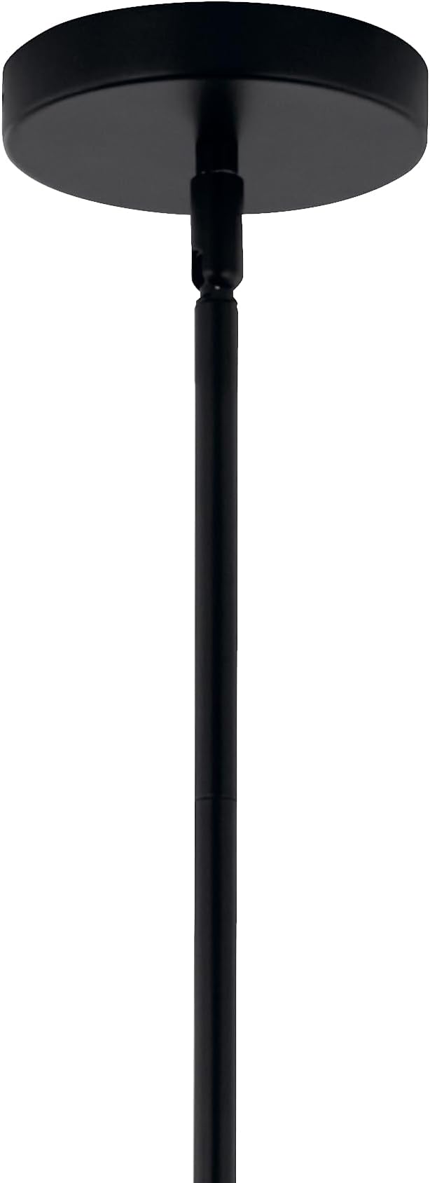 KICHLER Silvarious 3-Light Convertible Pendant, Soft Modern Light with Clear Glass in Black, for Hallway, Dining Nook, Bedroom or Kitchen (9.5" x 16.5"), 52700BKCLR