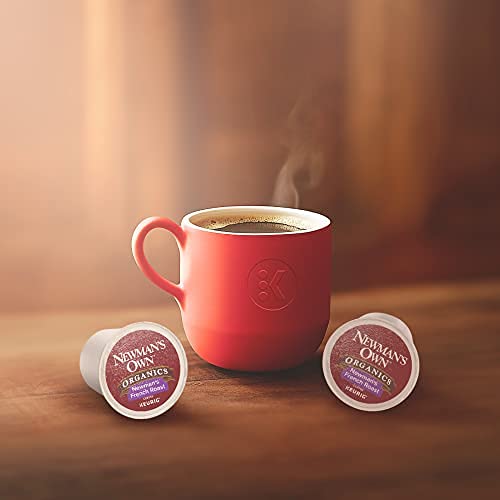 Newman's Own Organics French Roast Keurig Single-Serve K-Cup Pods, Dark Roast Coffee, 72 Count