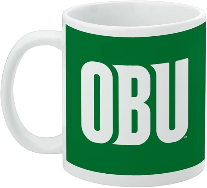 Oklahoma Baptist University Primary Logo Ceramic Coffee Mug, Novelty Gift Mugs for Coffee, Tea and Hot Drinks, 11oz, White