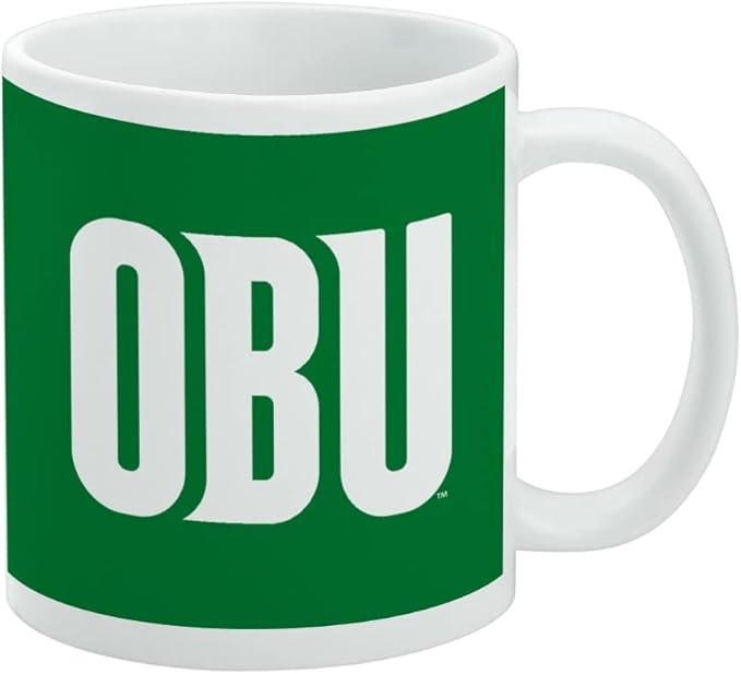 Oklahoma Baptist University Primary Logo Ceramic Coffee Mug, Novelty Gift Mugs for Coffee, Tea and Hot Drinks, 11oz, White