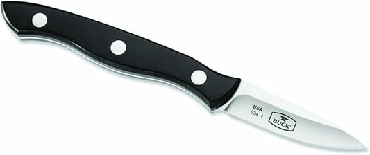 Buck Knives Kitchen 2 3/4-Inch Cutlery Paring Knife with Slate Black Paperstone Handle