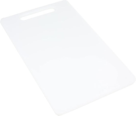 Chef Craft Basic Solid Plastic Cutting Board, 17.5 x 11 inch, White