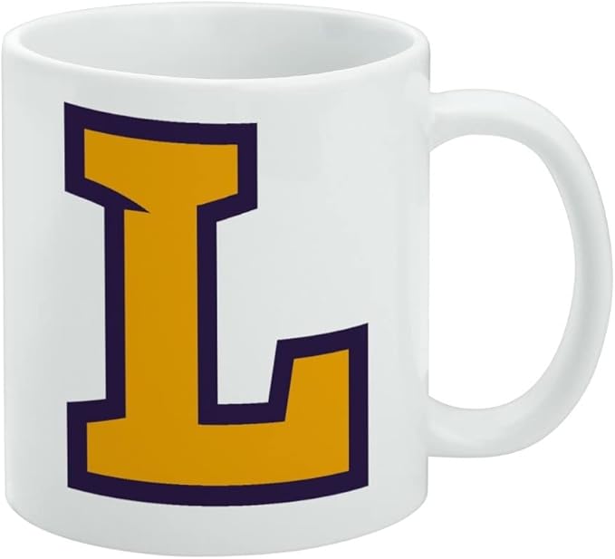 Lipscomb Primary Logo Ceramic Coffee Mug, Novelty Gift Mugs for Coffee, Tea and Hot Drinks, 11oz, White
