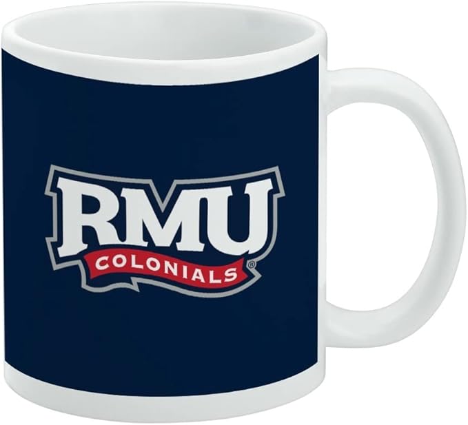 Robert Morris University Primary Logo Ceramic Coffee Mug, Novelty Gift Mugs for Coffee, Tea and Hot Drinks, 11oz, White