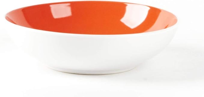 Stoneware Coupe Shape Soup/Pasta Bowl - 8 inch - Set of 6, Very Rose Assorted Colors