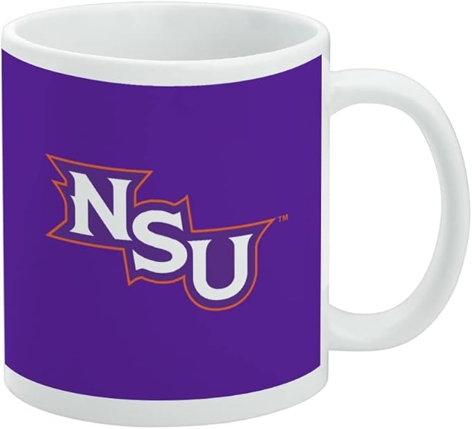 Northwestern State University Primary Ceramic Coffee Mug, Novelty Gift Mugs for Coffee, Tea and Hot Drinks, 11oz, White