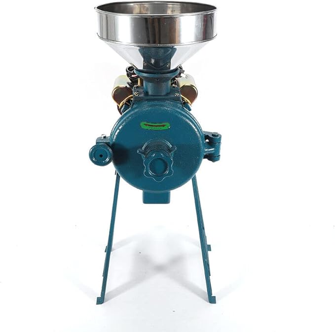 Electric Grain Mill Grinder 110V 2200W Commercial Corn Grinder Heavy Duty Feed Flour Mill Dry Grinding Machine for Cereals Corn Grain Coffee Wheat with Funnel