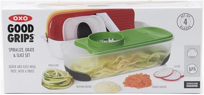 OXO Good Grips Spiralize Grate & Slice Set, Multi color