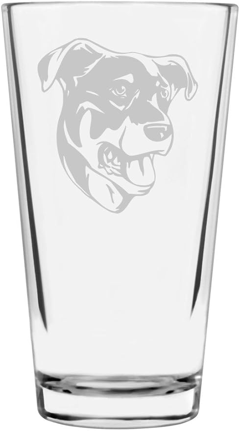 Beauceron Custom Personalized Dog Themed Etched All Purpose 16oz Pint Glass