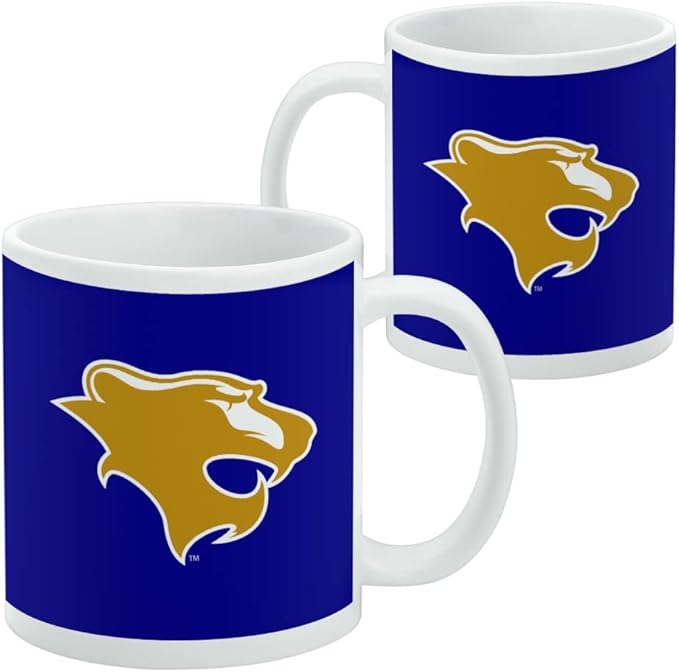 Georgian Court University Primary Logo Ceramic Coffee Mug, Novelty Gift Mugs for Coffee, Tea and Hot Drinks, 11oz, White