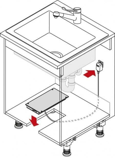 Libero Hailo 3.0 Electronic Hands free Automatic Cabinet Door Opening System For base cabinets from 12 in to 24 in