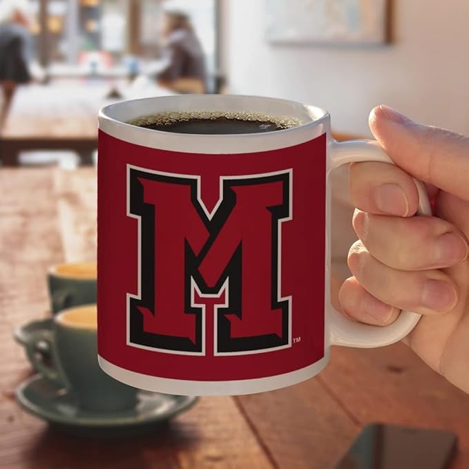 Mansfield University Primary Logo Ceramic Coffee Mug, Novelty Gift Mugs for Coffee, Tea and Hot Drinks, 11oz, White