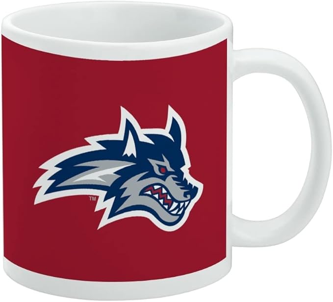 Stony Brook University Primary Logo Ceramic Coffee Mug, Novelty Gift Mugs for Coffee, Tea and Hot Drinks, 11oz, White