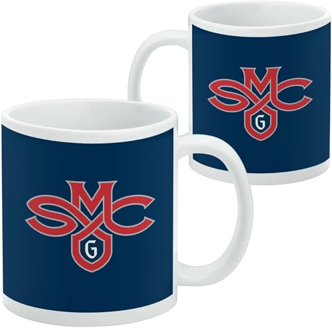 Saint Mary's College Primary Logo Ceramic Coffee Mug, Novelty Gift Mugs for Coffee, Tea and Hot Drinks, 11oz, White
