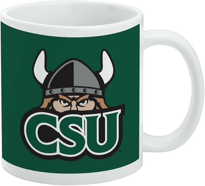 Cleveland State University Primary Logo Ceramic Coffee Mug, Novelty Gift Mugs for Coffee, Tea and Hot Drinks, 11oz, White
