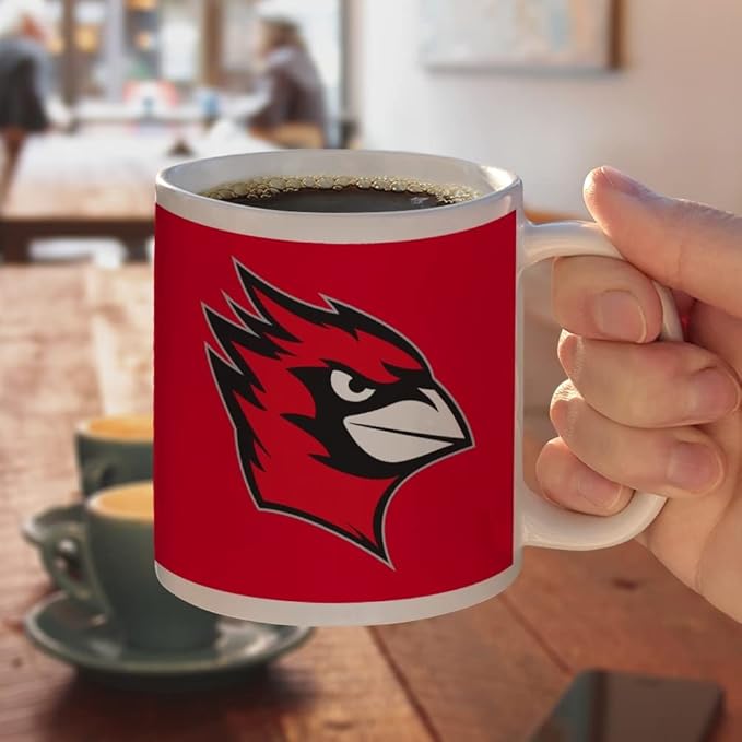 Wesleyan University Primary Logo Ceramic Coffee Mug, Novelty Gift Mugs for Coffee, Tea and Hot Drinks, 11oz, White