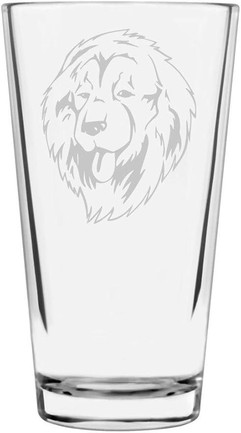 Caucasian Shepherd Custom Personalized Dog Themed Etched All Purpose 16oz Pint Glass