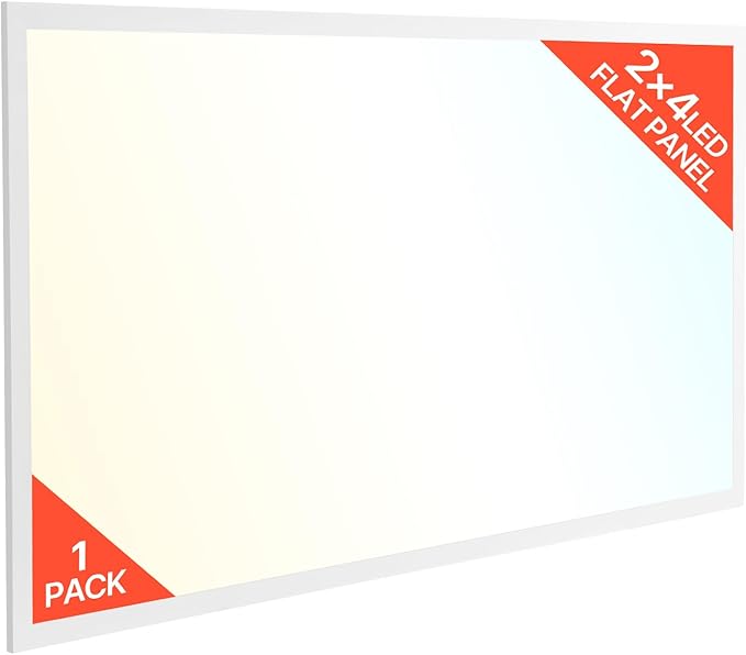 VEVOR 2x4 FT LED Flat Panel Light, 7800 LM, Flush Mount LED Drop Ceiling Lighting Fixture with 3 Color Selectable 4000K/5000K/6000K, 30W/40W/50W, 0-10V Dimmable, Ultra Slim for Home Office Kitchen
