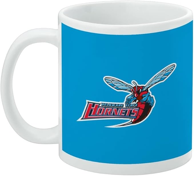 Delaware State University Primary Logo Ceramic Coffee Mug, Novelty Gift Mugs for Coffee, Tea and Hot Drinks, 11oz, White