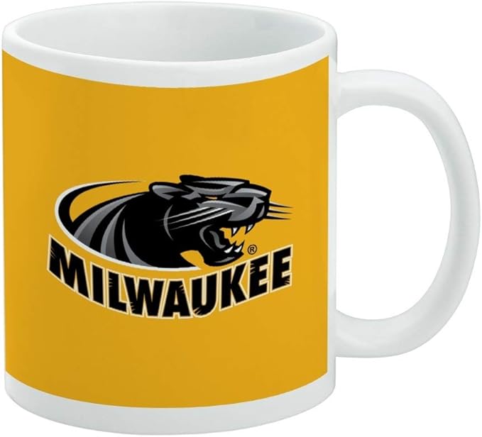 University of Wisconsin Milwaukee Official Logo Ceramic Coffee Mug, Novelty Gift Mugs for Coffee, Tea and Hot Drinks, 11oz, White
