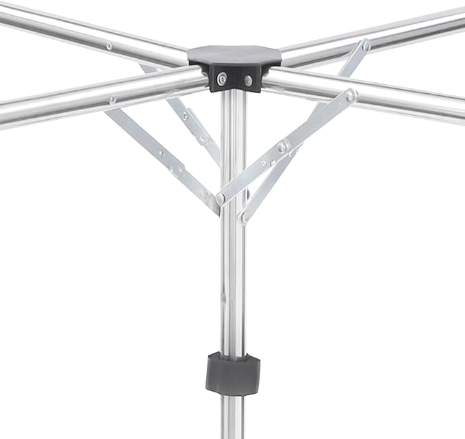 Foldable Clothes Drying Rack, X-Shaped Adjustable Laundry Rack with Hooks, Stainless Steel Drying Rack for Indoor Outdoor Use, Height 37.4-70.87 Inches