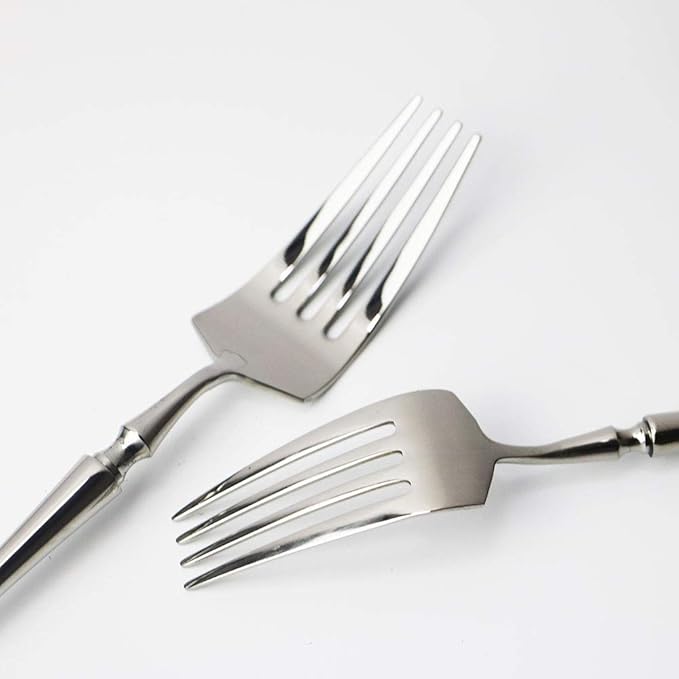 JASHII 18/10 Stainless Steel Silver Flatware/Cutlery/Tableware Set Service for 1 Person, Include Knife/Fork/Spoon, Mirror Polished (Silver)