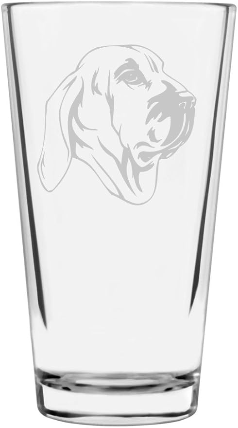 Fila Brasileiro (Brazilian Mastiff) Dog Themed Etched All Purpose 16oz Pint Glass